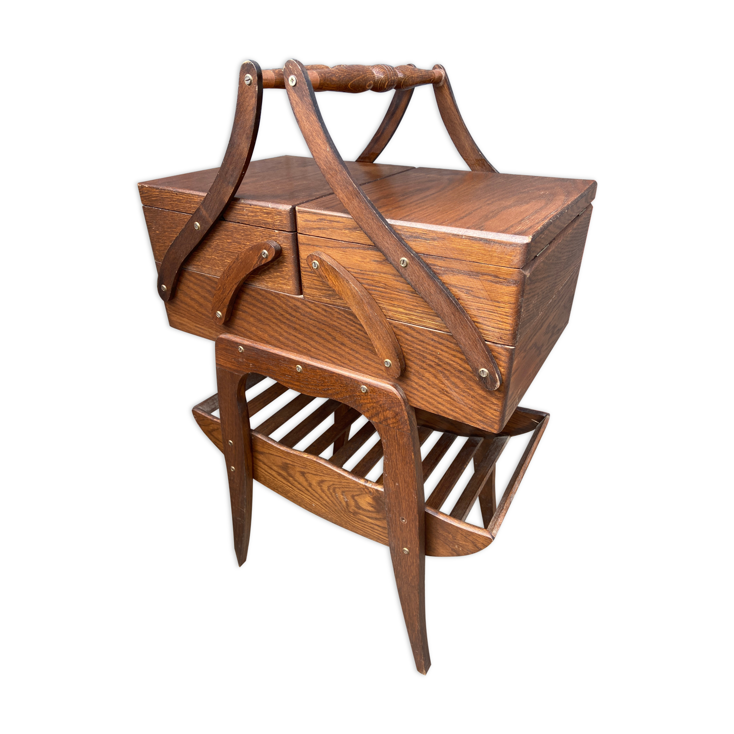 Art worker Deco vintage Scandinavian sewing box sewing box 1950
